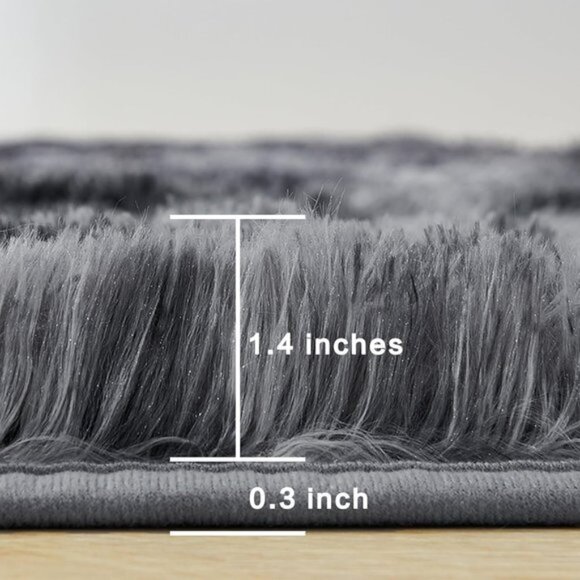 Amazon.com: Litanika 4x6 Shag Area Rug for Living Room  New 4x6 Shag Area Rug, Tie-Dyed Dark Grey, Soft Plush Non-Skid Rug for Room